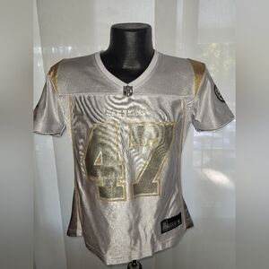 REDSKINS JERSEY Women's Size Small Cooley , Shimmer gold in design.